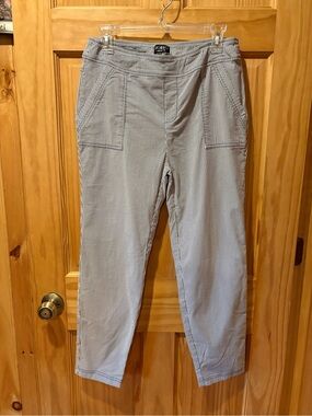 SOHO Blue White Railroad blue white Stripe Pull On Tapered Ankle Pants Size L